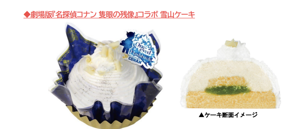 不二家とコナンのコラボケーキ画像